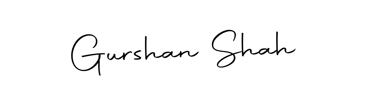 How to make Gurshan Shah name signature. Use Autography-DOLnW style for creating short signs online. This is the latest handwritten sign. Gurshan Shah signature style 10 images and pictures png