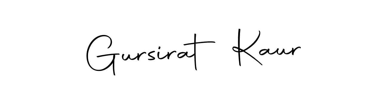 Design your own signature with our free online signature maker. With this signature software, you can create a handwritten (Autography-DOLnW) signature for name Gursirat Kaur. Gursirat Kaur signature style 10 images and pictures png