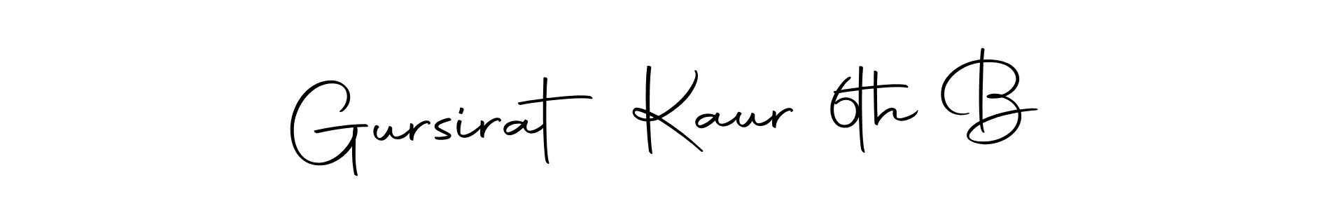 Also we have Gursirat Kaur 6th B name is the best signature style. Create professional handwritten signature collection using Autography-DOLnW autograph style. Gursirat Kaur 6th B signature style 10 images and pictures png