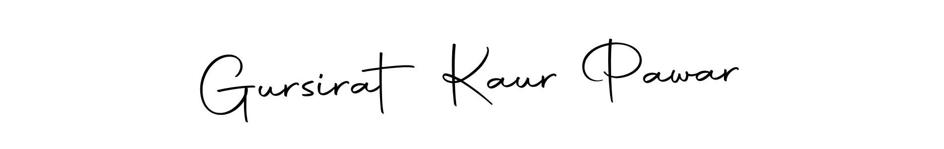 Create a beautiful signature design for name Gursirat Kaur Pawar. With this signature (Autography-DOLnW) fonts, you can make a handwritten signature for free. Gursirat Kaur Pawar signature style 10 images and pictures png