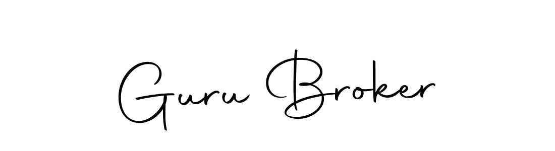 Also we have Guru Broker name is the best signature style. Create professional handwritten signature collection using Autography-DOLnW autograph style. Guru Broker signature style 10 images and pictures png