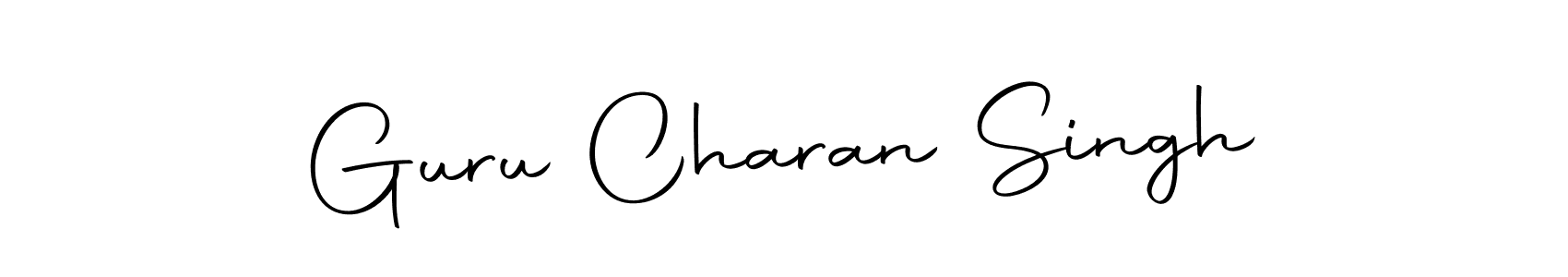 The best way (Autography-DOLnW) to make a short signature is to pick only two or three words in your name. The name Guru Charan Singh include a total of six letters. For converting this name. Guru Charan Singh signature style 10 images and pictures png