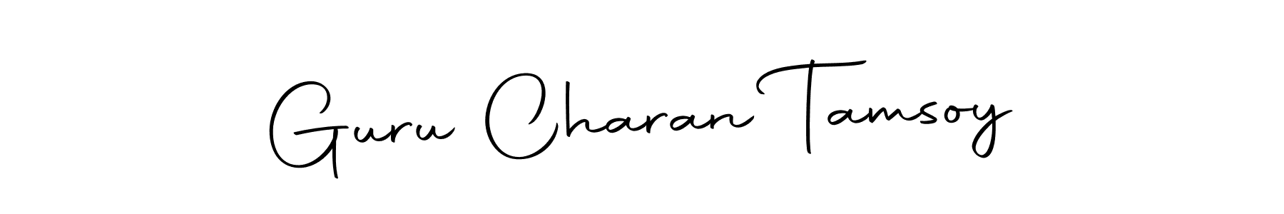 You should practise on your own different ways (Autography-DOLnW) to write your name (Guru Charan Tamsoy) in signature. don't let someone else do it for you. Guru Charan Tamsoy signature style 10 images and pictures png