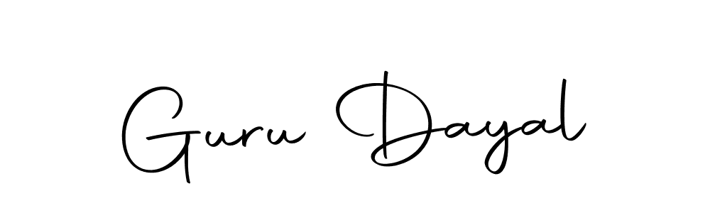 You can use this online signature creator to create a handwritten signature for the name Guru Dayal. This is the best online autograph maker. Guru Dayal signature style 10 images and pictures png