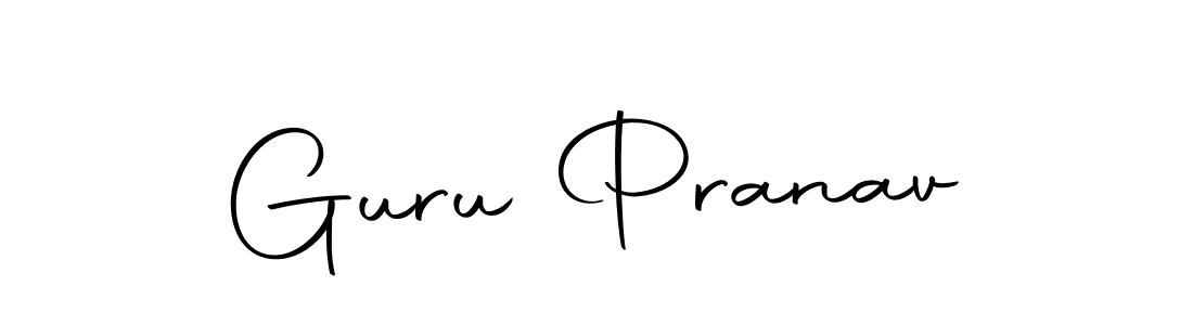The best way (Autography-DOLnW) to make a short signature is to pick only two or three words in your name. The name Guru Pranav include a total of six letters. For converting this name. Guru Pranav signature style 10 images and pictures png