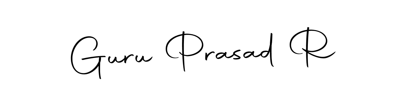 Design your own signature with our free online signature maker. With this signature software, you can create a handwritten (Autography-DOLnW) signature for name Guru Prasad R. Guru Prasad R signature style 10 images and pictures png