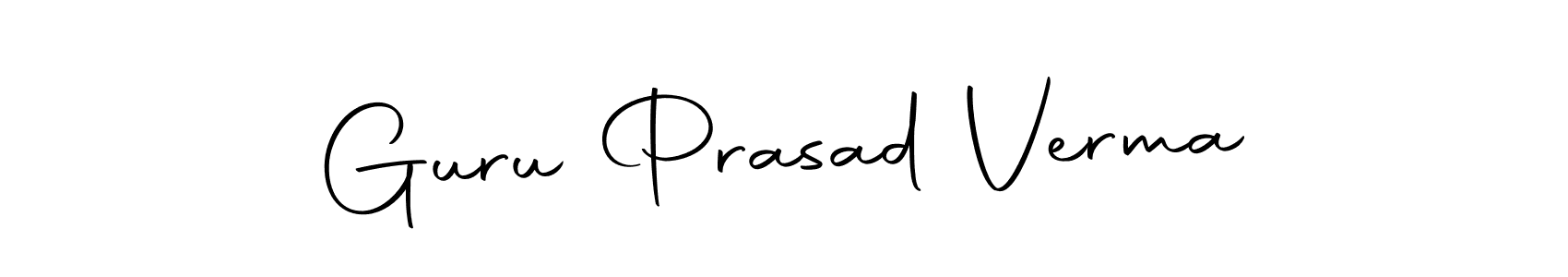How to make Guru Prasad Verma name signature. Use Autography-DOLnW style for creating short signs online. This is the latest handwritten sign. Guru Prasad Verma signature style 10 images and pictures png