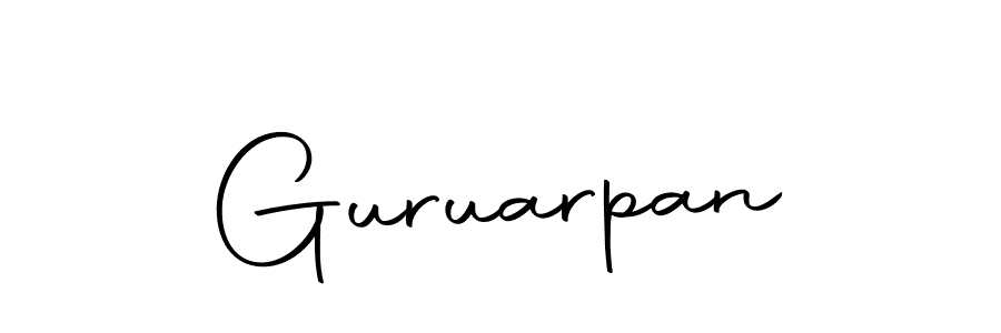 You should practise on your own different ways (Autography-DOLnW) to write your name (Guruarpan) in signature. don't let someone else do it for you. Guruarpan signature style 10 images and pictures png