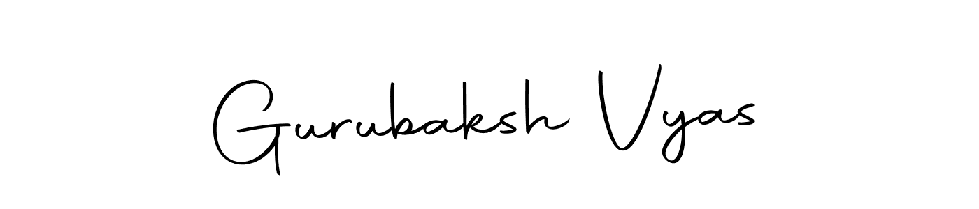 Make a beautiful signature design for name Gurubaksh Vyas. With this signature (Autography-DOLnW) style, you can create a handwritten signature for free. Gurubaksh Vyas signature style 10 images and pictures png