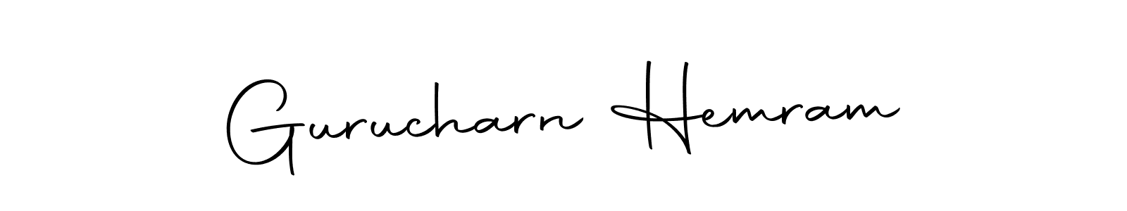 Gurucharn Hemram stylish signature style. Best Handwritten Sign (Autography-DOLnW) for my name. Handwritten Signature Collection Ideas for my name Gurucharn Hemram. Gurucharn Hemram signature style 10 images and pictures png