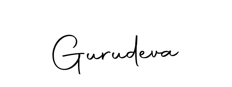 Design your own signature with our free online signature maker. With this signature software, you can create a handwritten (Autography-DOLnW) signature for name Gurudeva. Gurudeva signature style 10 images and pictures png