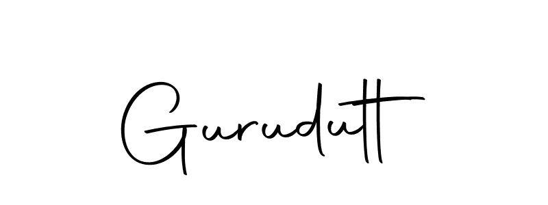How to make Gurudutt signature? Autography-DOLnW is a professional autograph style. Create handwritten signature for Gurudutt name. Gurudutt signature style 10 images and pictures png