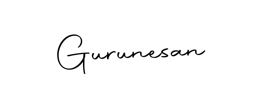 Make a beautiful signature design for name Gurunesan. With this signature (Autography-DOLnW) style, you can create a handwritten signature for free. Gurunesan signature style 10 images and pictures png