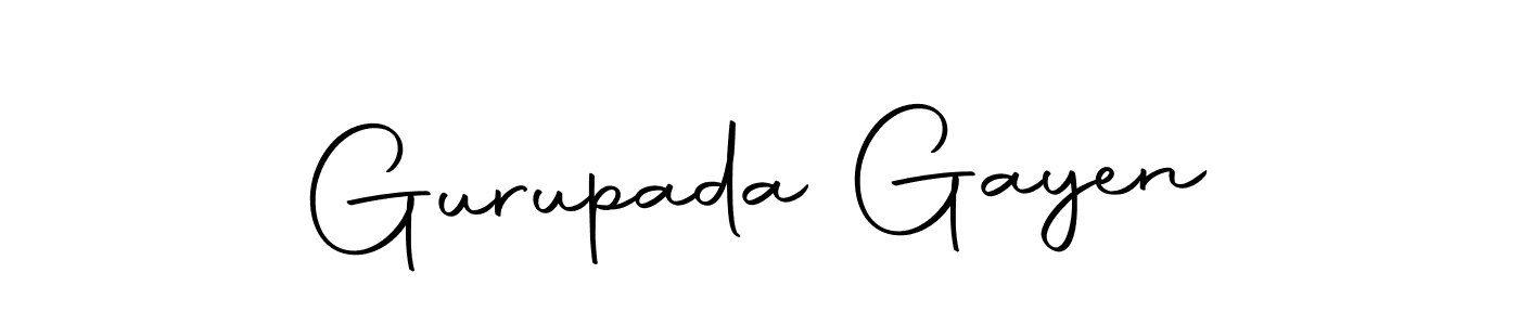 Design your own signature with our free online signature maker. With this signature software, you can create a handwritten (Autography-DOLnW) signature for name Gurupada Gayen. Gurupada Gayen signature style 10 images and pictures png