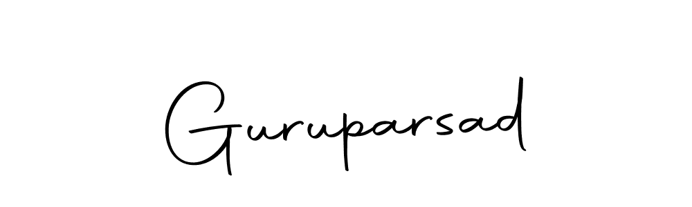 Make a beautiful signature design for name Guruparsad. Use this online signature maker to create a handwritten signature for free. Guruparsad signature style 10 images and pictures png