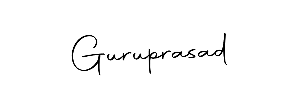 You should practise on your own different ways (Autography-DOLnW) to write your name (Guruprasad) in signature. don't let someone else do it for you. Guruprasad signature style 10 images and pictures png