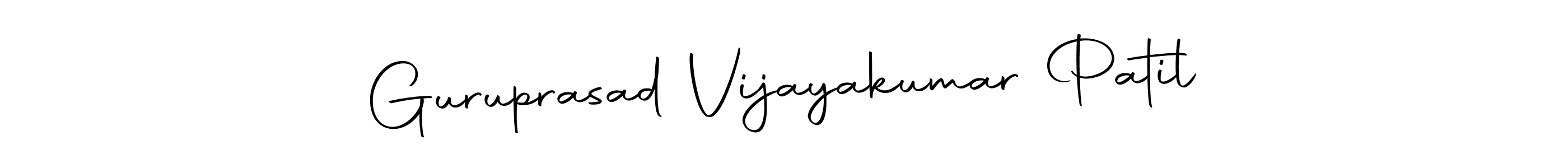 Make a short Guruprasad Vijayakumar Patil signature style. Manage your documents anywhere anytime using Autography-DOLnW. Create and add eSignatures, submit forms, share and send files easily. Guruprasad Vijayakumar Patil signature style 10 images and pictures png