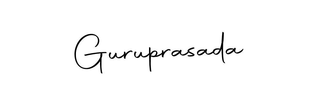 You should practise on your own different ways (Autography-DOLnW) to write your name (Guruprasada) in signature. don't let someone else do it for you. Guruprasada signature style 10 images and pictures png