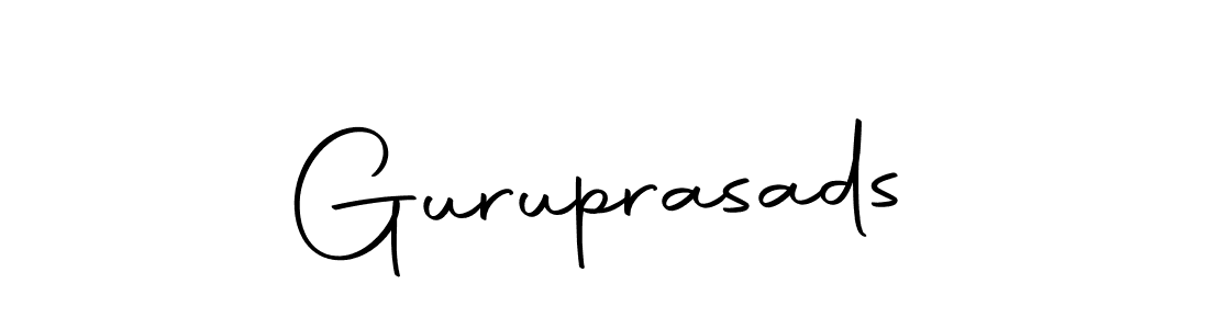 The best way (Autography-DOLnW) to make a short signature is to pick only two or three words in your name. The name Guruprasads include a total of six letters. For converting this name. Guruprasads signature style 10 images and pictures png