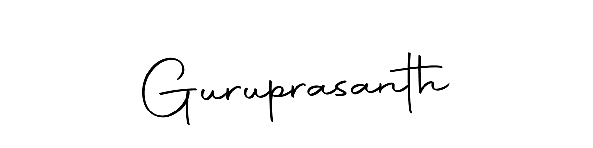 Design your own signature with our free online signature maker. With this signature software, you can create a handwritten (Autography-DOLnW) signature for name Guruprasanth. Guruprasanth signature style 10 images and pictures png
