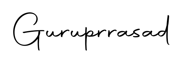 Upgrade your professional image with Guruprrasad signature created with Autography-DOLnW font. Fast, free, and watermark-free download. Guruprrasad signature style 10 images and pictures png