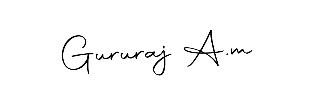 How to make Gururaj A.m signature? Autography-DOLnW is a professional autograph style. Create handwritten signature for Gururaj A.m name. Gururaj A.m signature style 10 images and pictures png