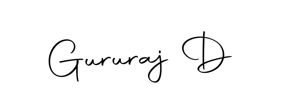 Design your own signature with our free online signature maker. With this signature software, you can create a handwritten (Autography-DOLnW) signature for name Gururaj D. Gururaj D signature style 10 images and pictures png