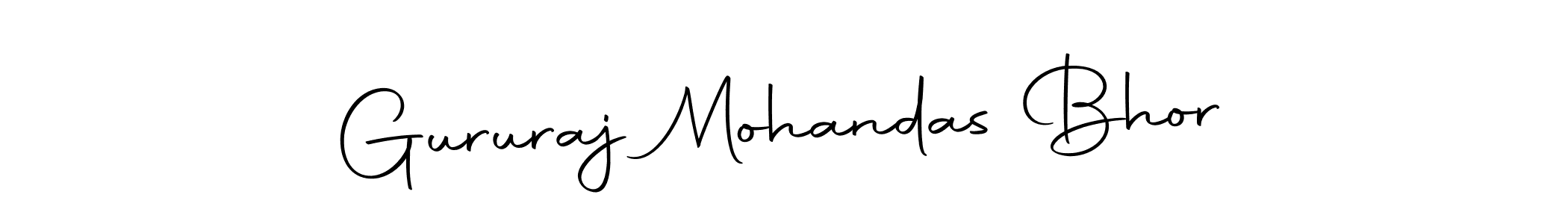 How to make Gururaj Mohandas Bhor name signature. Use Autography-DOLnW style for creating short signs online. This is the latest handwritten sign. Gururaj Mohandas Bhor signature style 10 images and pictures png