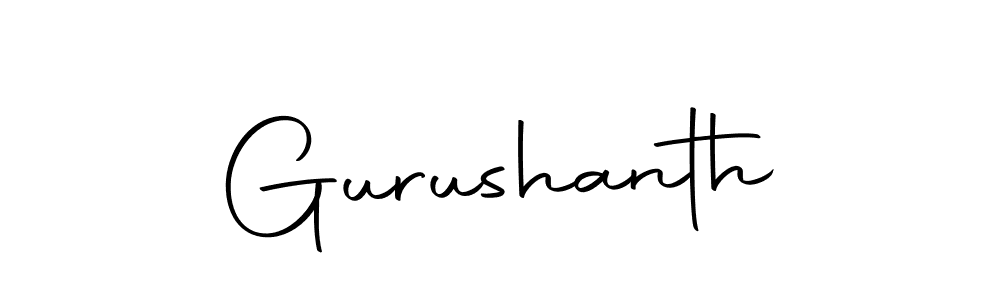 Design your own signature with our free online signature maker. With this signature software, you can create a handwritten (Autography-DOLnW) signature for name Gurushanth. Gurushanth signature style 10 images and pictures png