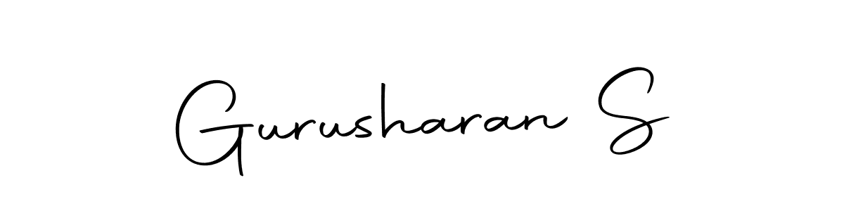 Similarly Autography-DOLnW is the best handwritten signature design. Signature creator online .You can use it as an online autograph creator for name Gurusharan S. Gurusharan S signature style 10 images and pictures png