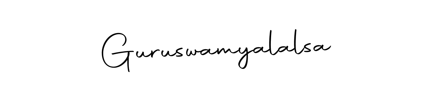 Also we have Guruswamyalalsa name is the best signature style. Create professional handwritten signature collection using Autography-DOLnW autograph style. Guruswamyalalsa signature style 10 images and pictures png