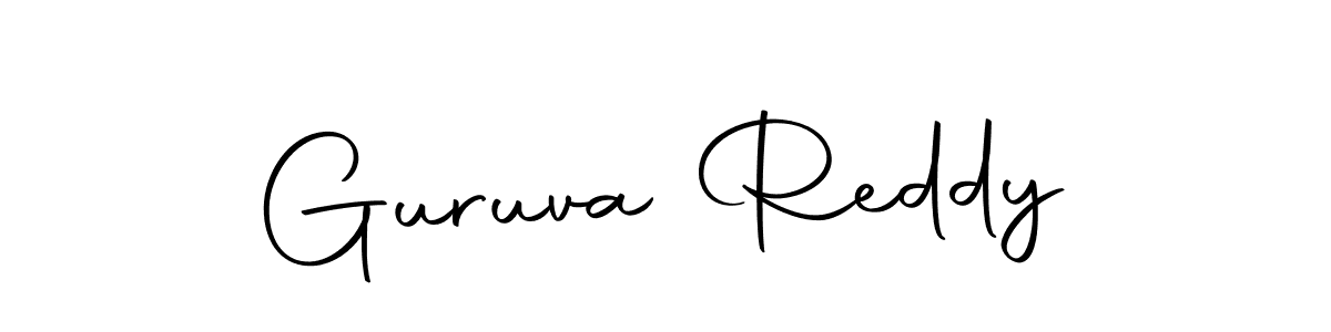 Make a beautiful signature design for name Guruva Reddy. With this signature (Autography-DOLnW) style, you can create a handwritten signature for free. Guruva Reddy signature style 10 images and pictures png