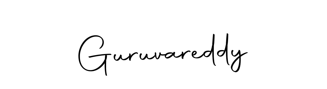 Design your own signature with our free online signature maker. With this signature software, you can create a handwritten (Autography-DOLnW) signature for name Guruvareddy. Guruvareddy signature style 10 images and pictures png