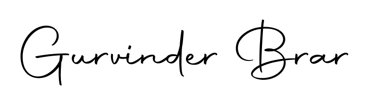 Master the art of signing with Gurvinder Brar written in fluent Autography-DOLnW script. A great template to practice and refine your handwriting. Gurvinder Brar signature style 10 images and pictures png