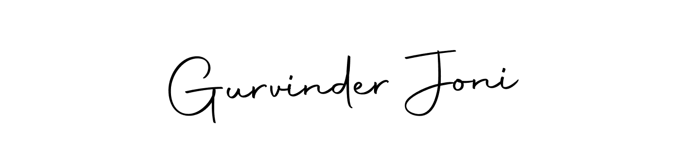 Also we have Gurvinder Joni name is the best signature style. Create professional handwritten signature collection using Autography-DOLnW autograph style. Gurvinder Joni signature style 10 images and pictures png