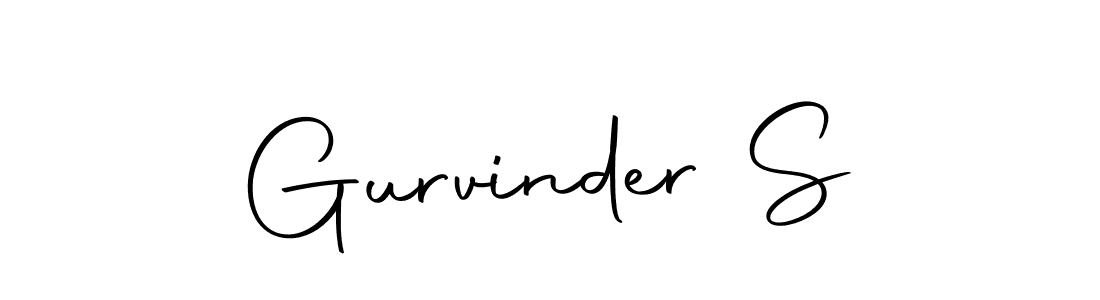 Design your own signature with our free online signature maker. With this signature software, you can create a handwritten (Autography-DOLnW) signature for name Gurvinder S. Gurvinder S signature style 10 images and pictures png