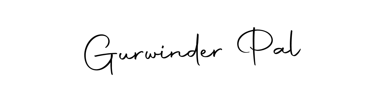 How to make Gurwinder Pal name signature. Use Autography-DOLnW style for creating short signs online. This is the latest handwritten sign. Gurwinder Pal signature style 10 images and pictures png