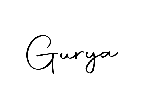 You should practise on your own different ways (Autography-DOLnW) to write your name (Gurya) in signature. don't let someone else do it for you. Gurya signature style 10 images and pictures png