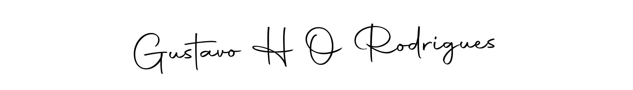 How to make Gustavo H O Rodrigues signature? Autography-DOLnW is a professional autograph style. Create handwritten signature for Gustavo H O Rodrigues name. Gustavo H O Rodrigues signature style 10 images and pictures png