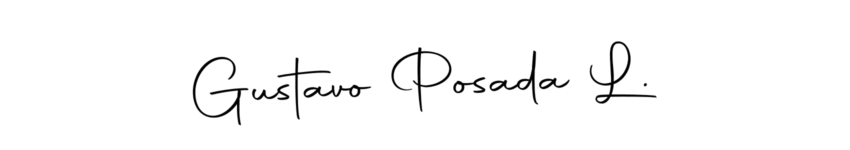 Make a beautiful signature design for name Gustavo Posada L.. Use this online signature maker to create a handwritten signature for free. Gustavo Posada L. signature style 10 images and pictures png