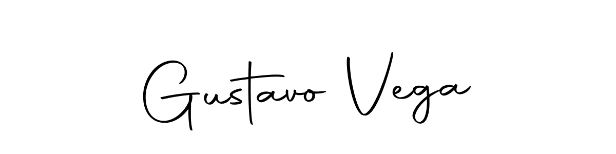 How to make Gustavo Vega name signature. Use Autography-DOLnW style for creating short signs online. This is the latest handwritten sign. Gustavo Vega signature style 10 images and pictures png