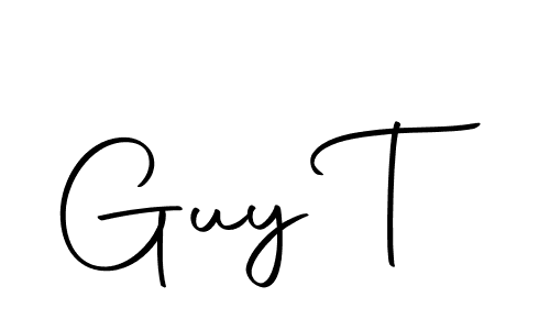 Similarly Autography-DOLnW is the best handwritten signature design. Signature creator online .You can use it as an online autograph creator for name Guy T. Guy T signature style 10 images and pictures png