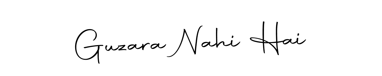 Similarly Autography-DOLnW is the best handwritten signature design. Signature creator online .You can use it as an online autograph creator for name Guzara Nahi Hai. Guzara Nahi Hai signature style 10 images and pictures png