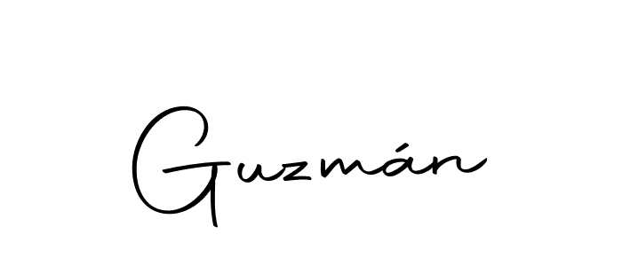 Make a beautiful signature design for name Guzmán. With this signature (Autography-DOLnW) style, you can create a handwritten signature for free. Guzmán signature style 10 images and pictures png