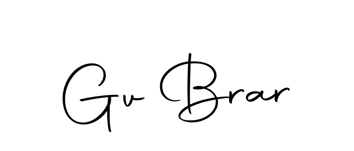 Gv Brar stylish signature style. Best Handwritten Sign (Autography-DOLnW) for my name. Handwritten Signature Collection Ideas for my name Gv Brar. Gv Brar signature style 10 images and pictures png