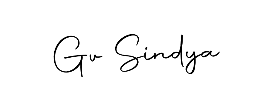 How to make Gv Sindya name signature. Use Autography-DOLnW style for creating short signs online. This is the latest handwritten sign. Gv Sindya signature style 10 images and pictures png