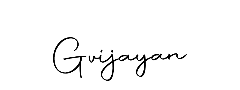 Gvijayan stylish signature style. Best Handwritten Sign (Autography-DOLnW) for my name. Handwritten Signature Collection Ideas for my name Gvijayan. Gvijayan signature style 10 images and pictures png
