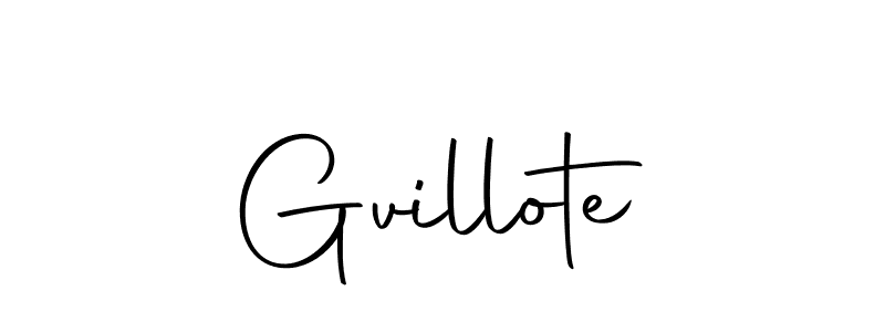 Create a beautiful signature design for name Gvillote. With this signature (Autography-DOLnW) fonts, you can make a handwritten signature for free. Gvillote signature style 10 images and pictures png