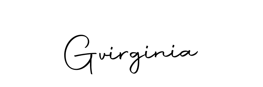 Create a beautiful signature design for name Gvirginia. With this signature (Autography-DOLnW) fonts, you can make a handwritten signature for free. Gvirginia signature style 10 images and pictures png