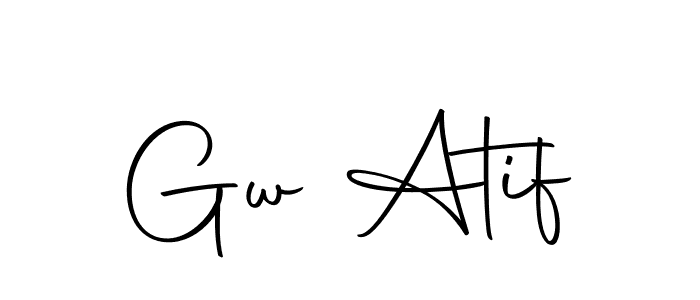 Create a beautiful signature design for name Gw Atif. With this signature (Autography-DOLnW) fonts, you can make a handwritten signature for free. Gw Atif signature style 10 images and pictures png